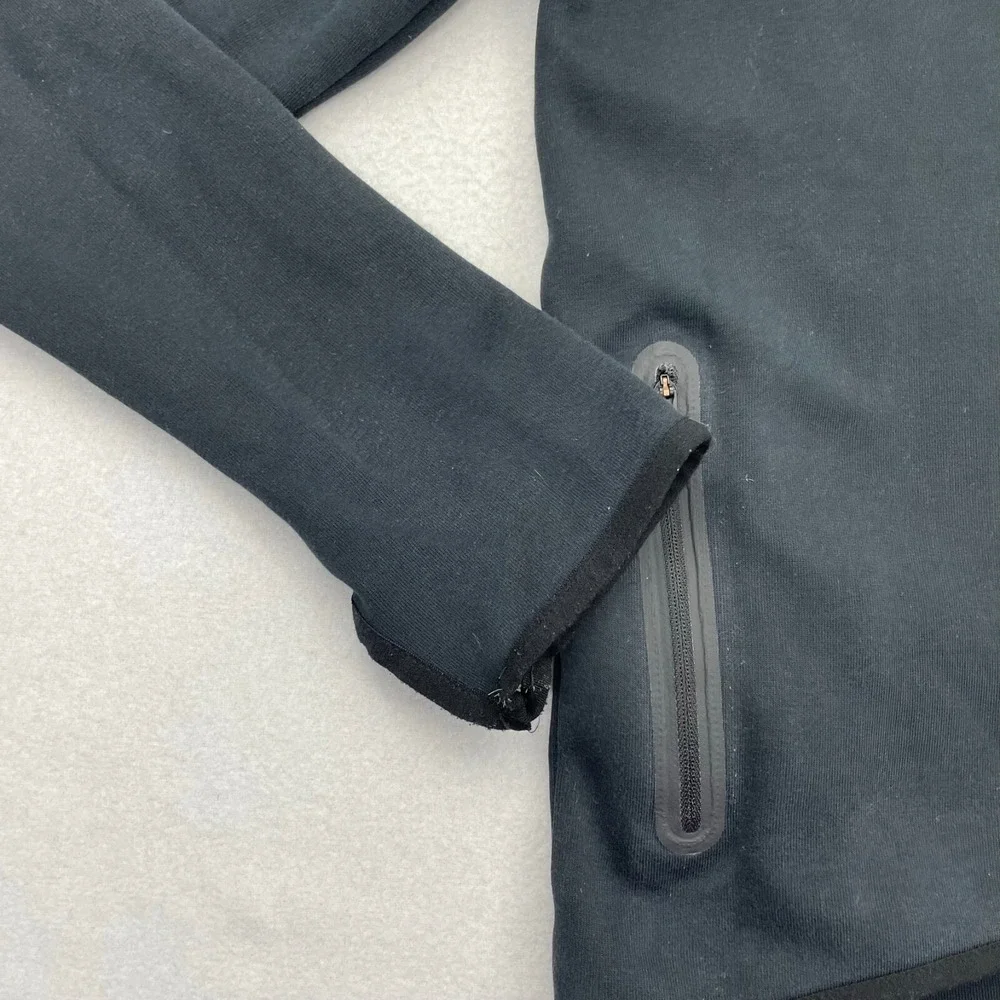Nike Tech Fleece Hoodie Womens Small Black Hoodie Tail Cape Full Zip 908822-010